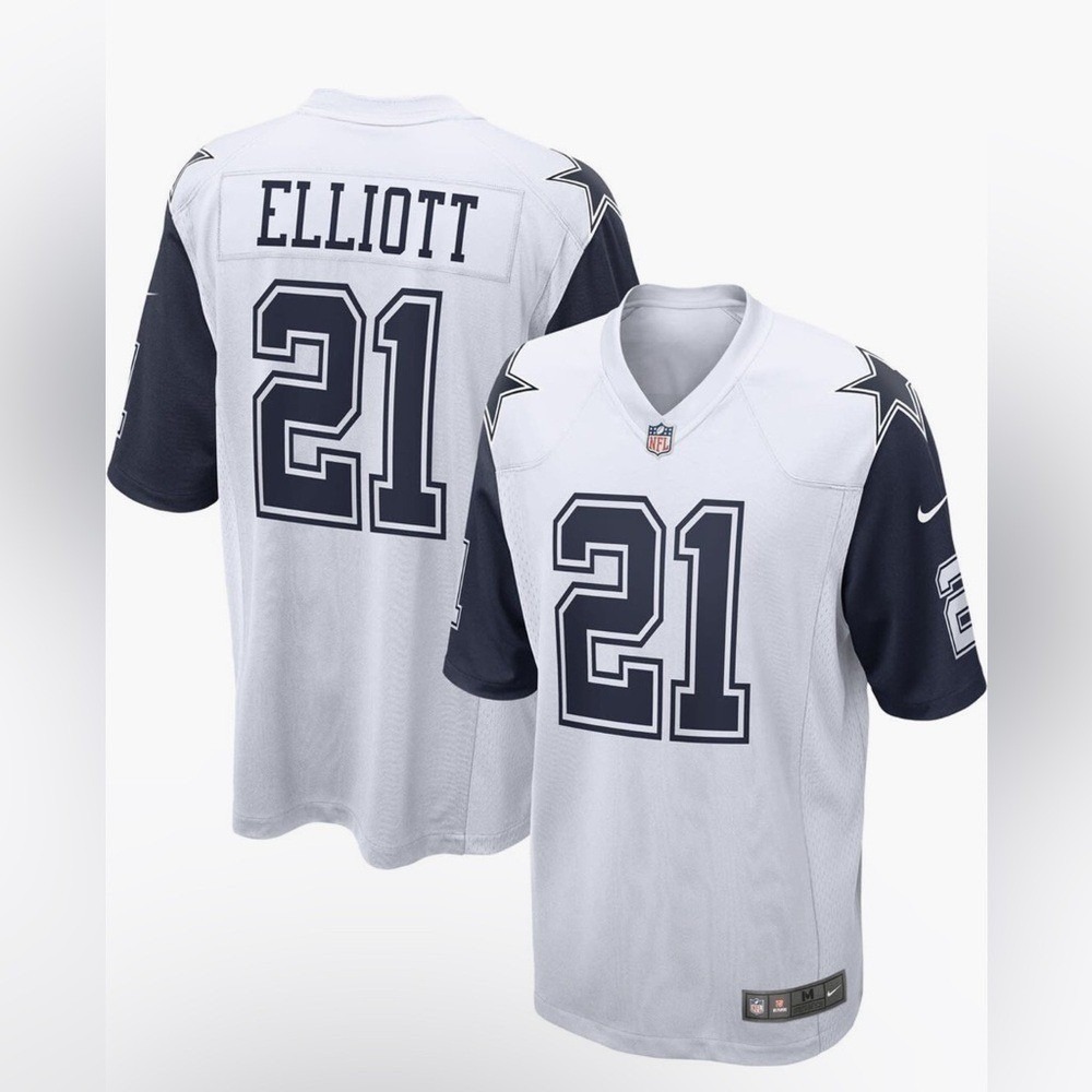 Nike - Ezekiel Elliott Dallas Cowboys Alternate Game Day Jersey‎ - XXL - White